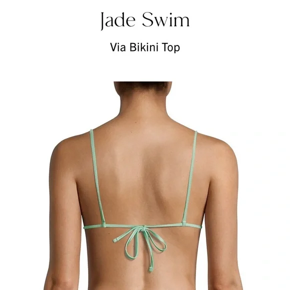 Jade swim via bikini top seafoam sheer size L - Picture 4 of 9